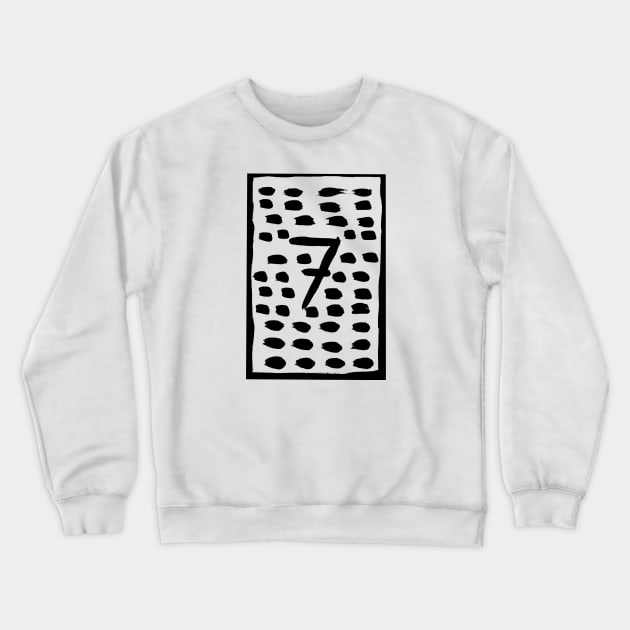 number seven Crewneck Sweatshirt by the_spiritual_view